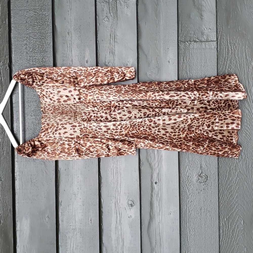 REFORMATION Leopard Cat Print Maryanne Dress 4 NEW - Picture 8 of 16